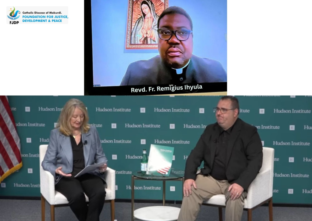 Revd. Fr. Remigius Ihyula Advocates for Security Restoration and Return of IDPs to Ancestral Lands at Hudson Institute Conference